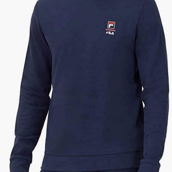 FILA Mens Long Sleeve Crew Neck Lightweight Sweatshirt - Picture 2 of 2